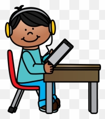 Bitmoji Sitting On Chair Transparent - Student With Headphones Clipart Emoji,Emoji Bean Bag Chair