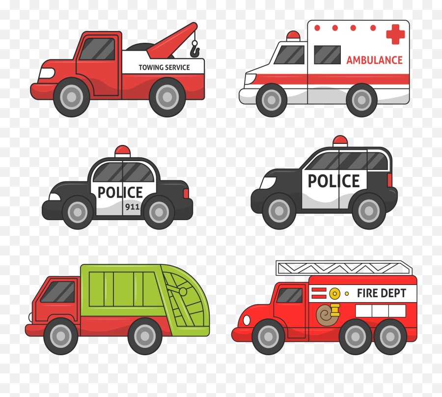 Euclidean Vector Vehicle Fire Engine - Police Patrol Car Png Police Ambulance Fire Truck Tow Truck Drawing Emoji,Police Car Emoji