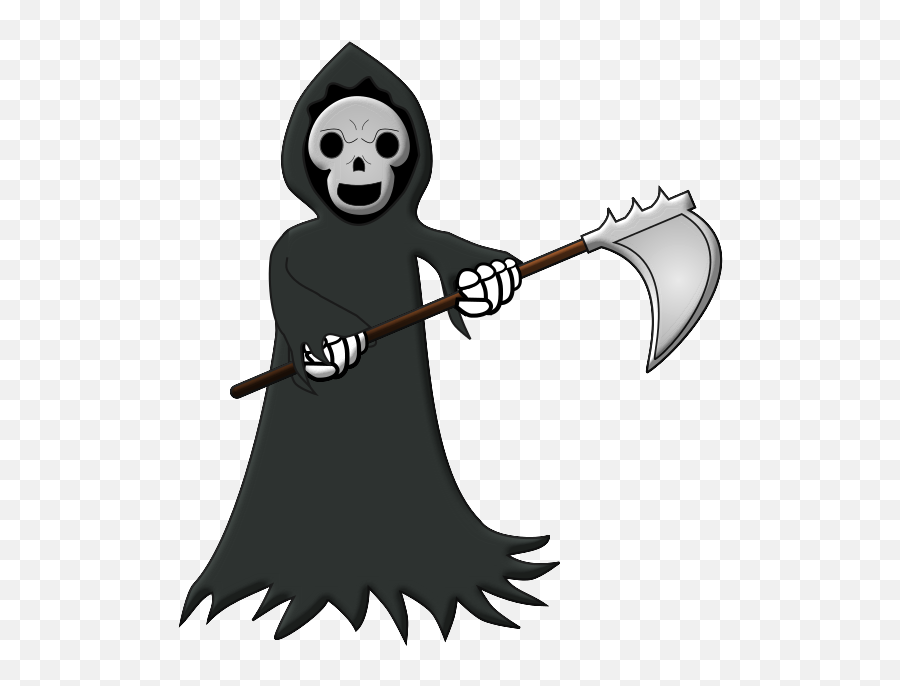 Free Grim Reaper Clipart Transparent - Clip Art Library Grim Reaper Cartoon Png Emoji,Grim Reaper Emoji