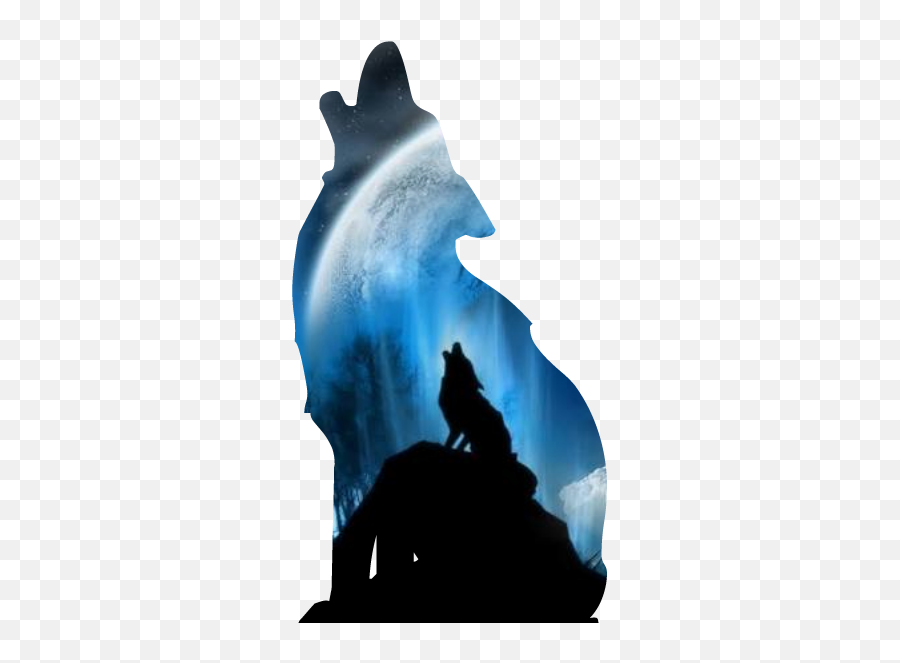 Wolf Howling Sticker - Wallpaper Emoji,Howling Emoji