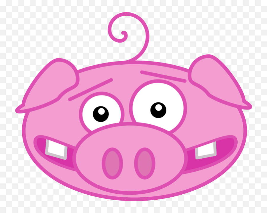 Pig Face Emoji Clip Art - Animals Funny Faces Cartoons,Pig Nose Emoji