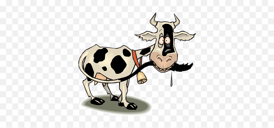 Free Black Cartoon Cartoon - Funny Cow Clipart Emoji,Cow And Black Man Emoji
