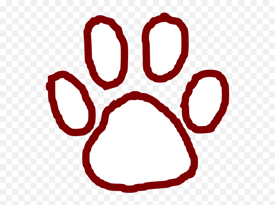 Bear Paw Outline - Cute Bear Paw Cartoon Emoji,Bear Claw Emoji