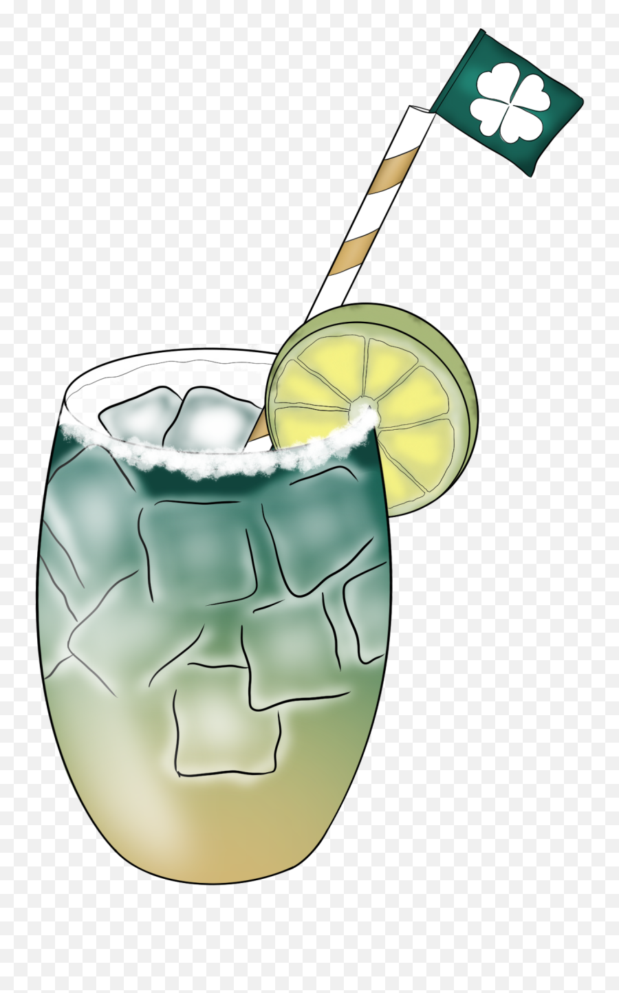 Greencocktail Cocktails Sticker - Rickey Emoji,Gin And Tonic Emoji