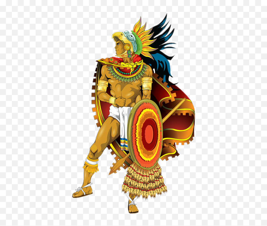 Azteca Aztec Warrior Sticker - Aztec Warrior Png Emoji,Aztec Emoji