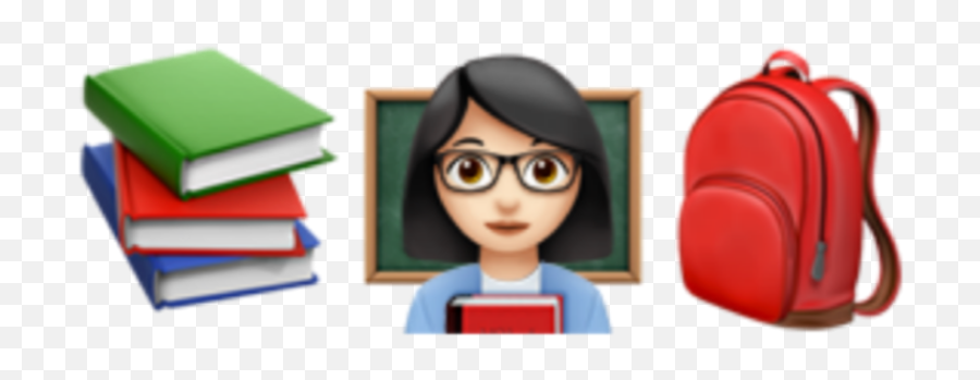 Teacher Book Scuola Emoji Sticker - Fictional Character,Teacher Emoji