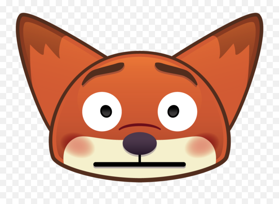 Mq Disney Fox Head Emoji Emojis Sticker - For Adult,Fox Emojis
