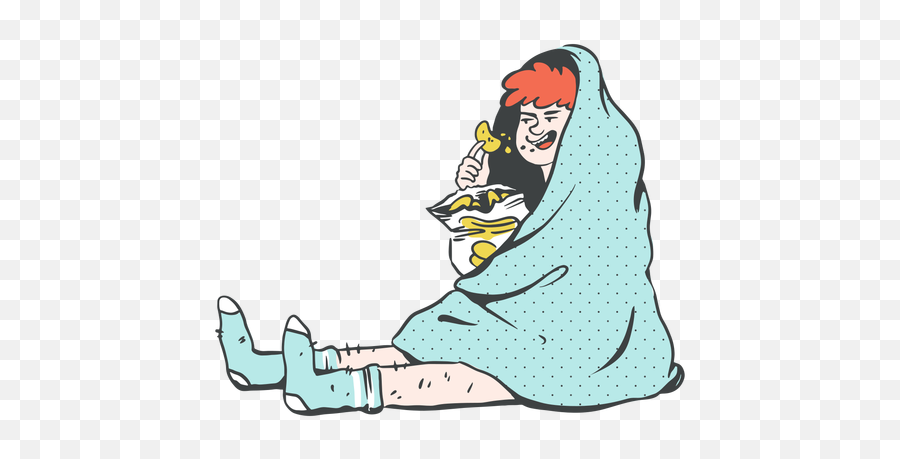 Persona Comiendo Papas Fritas Ilustración - Descargar Png For Women Emoji,Emoji De Amabilidad