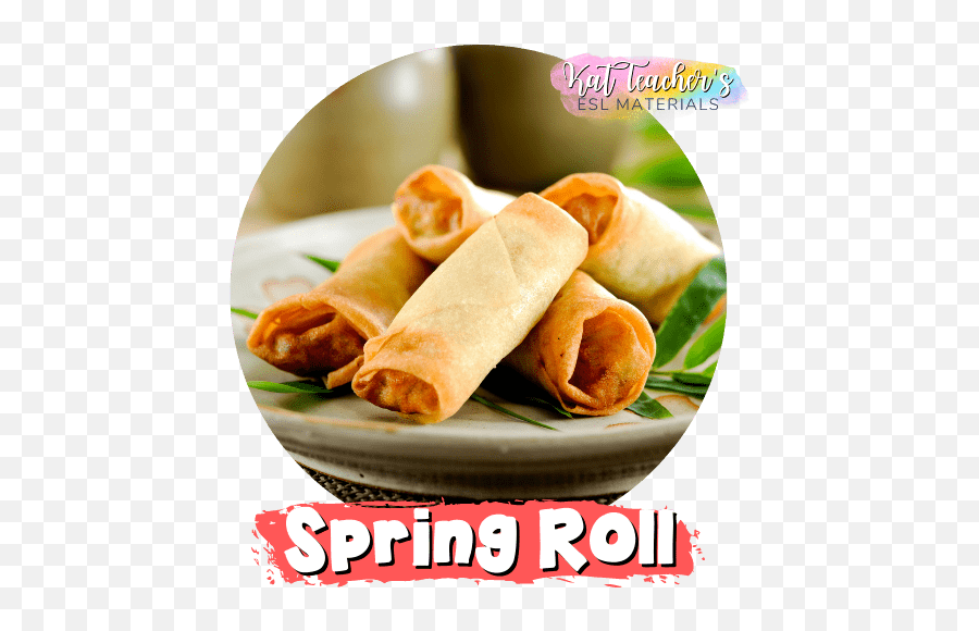 Kat Teacher - Spring Rolls Emoji,How To Make An Egg Roll Emoticon