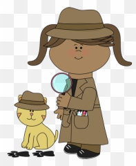 Magnifying Glass Clipart Transparent - Clip Art Detective Emoji,Magnifier Girl Emoji