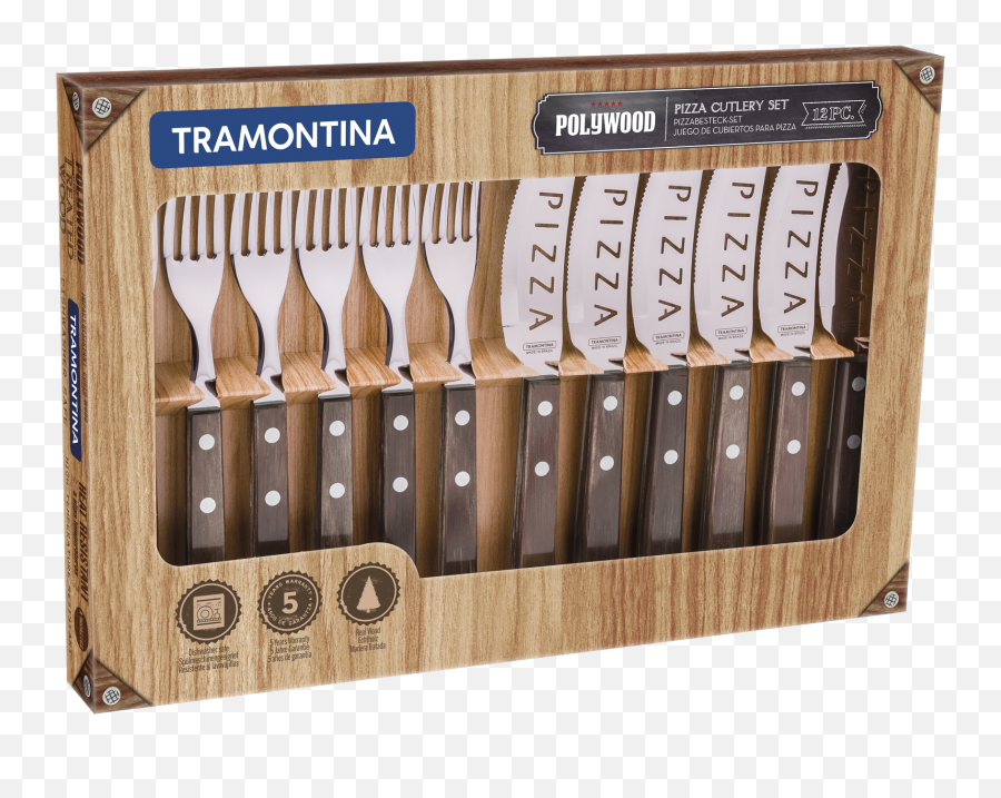 Download Polywood Pizza Set - Conjunto Talheres Pizza Inox Tramontina Emoji,Emojis Png Juegos