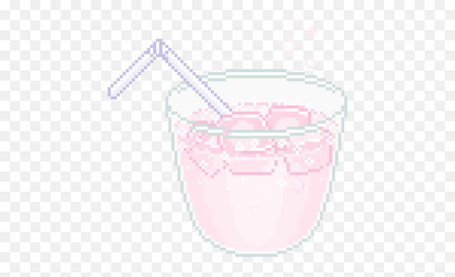 Transparent Strawberry Milk Gif Emoji,Emojis With Drink