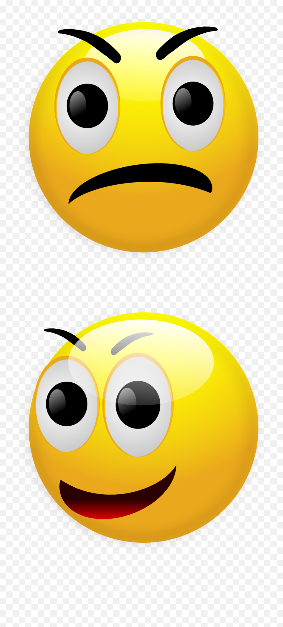 Smiley Angry Happy Unhappy Png Picpng - Transparent Background Emoji Gif,Anger Emoticon