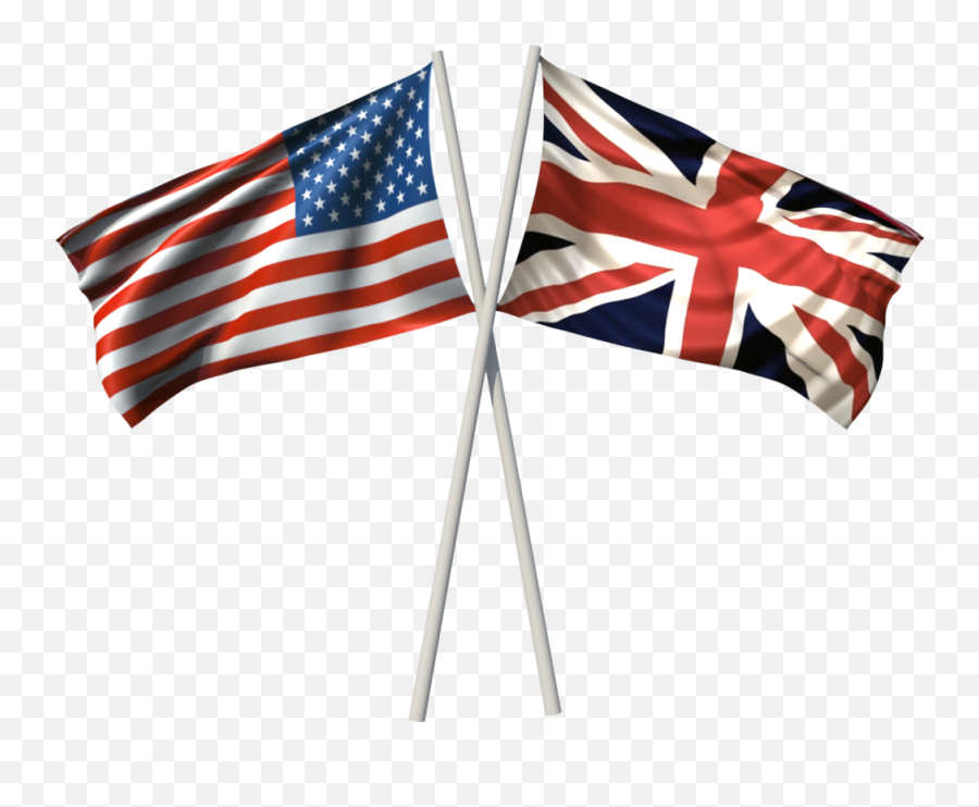 British Flag American Flag - Clip Art Library Crossed American And British Flag Emoji,Us Flag Emoticon