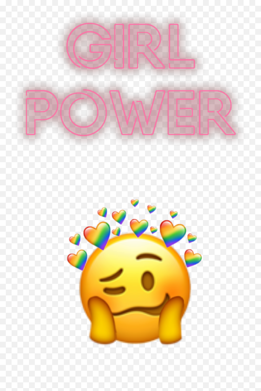 Girlpower Sticker - Happy Emoji,Girl Power Emoticon
