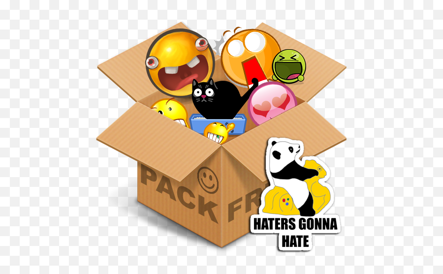 Emoticons Pack Text Stickers Apk - Cardboard Box Emoji,Batman Emoticons Using Keyboard