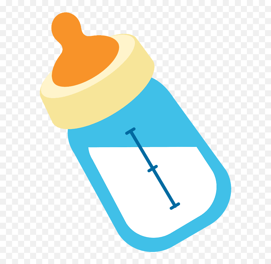 Baby Bottle Emoji Clipart - Transparent Background Baby Bottle Clipart,Bottle Emoji