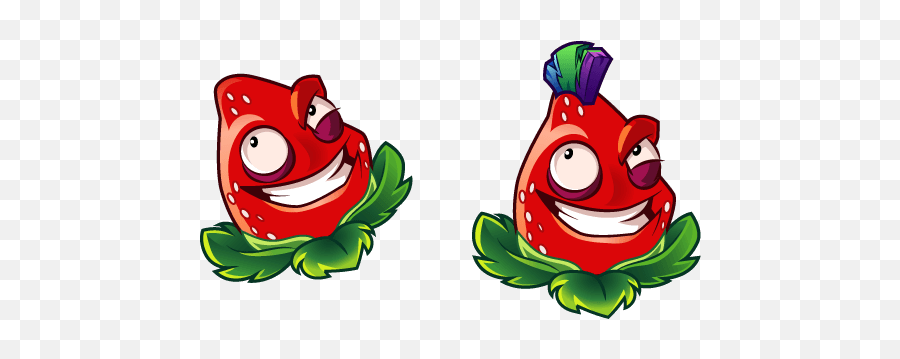 Custom Cursor On Twitter Strawburst Is A Playeru0027s Plant - Plants Vs Zombies Straw Emoji,Food Fight Emojis