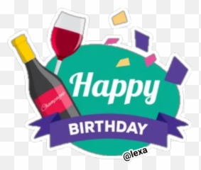 Sticker Maker - Happy Birthday Emoji,Wine Glass Emoticons Sisters