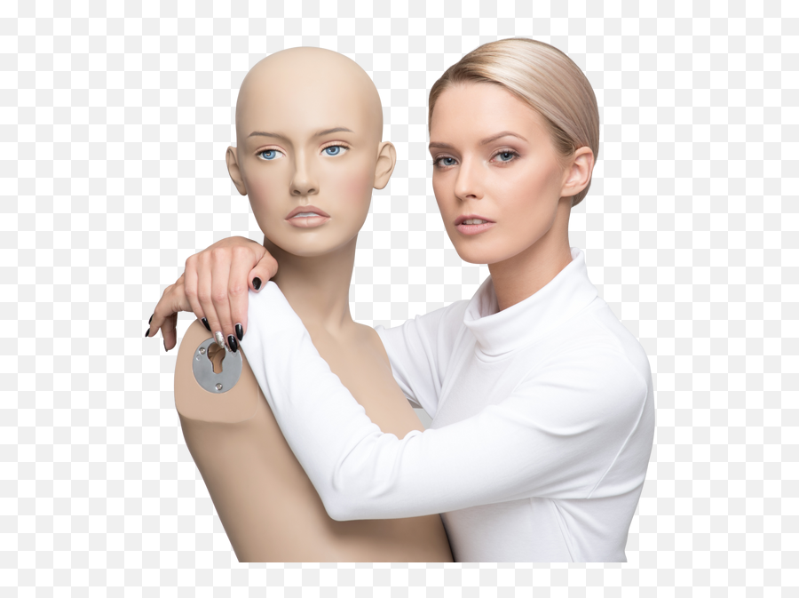 Woman And Mannequin Photo Emoji,Emotions Manequinn Head