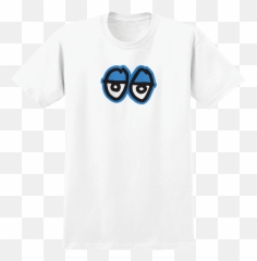 Krooked Eyes Large Logo Tee Large White Blue Emoji,Large Emoticon Images