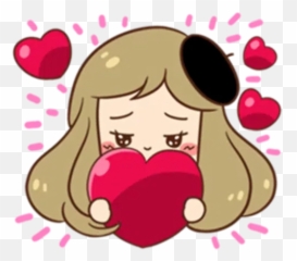 Happy Girl - Stickers Cloud Emoji,Brown And Cony Emoji Stickers