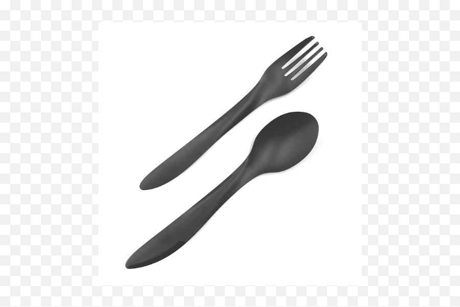 Set Of Spife - Fork Anthrazit Emoji,Fork And Knife Emoji