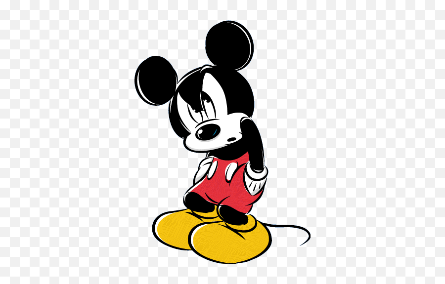 Sorry Emoji - Clip Art Library Upset Sad Mickey Mouse,Emojis Enojados