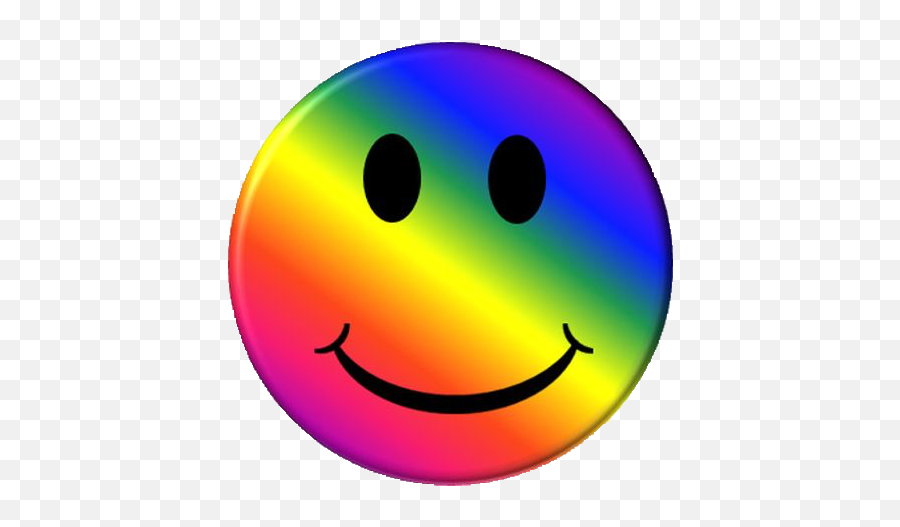 Rainbow Smiley Face Emoji,Disco Emoticon