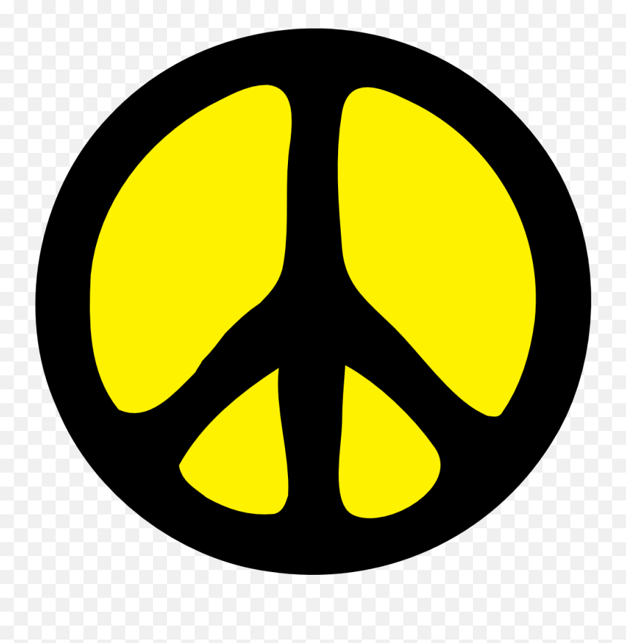 Peace Sign Transparent Yellow Png Image - Free Machine Embroidery Design Peace Sign Emoji,Peace Symbol Emoji