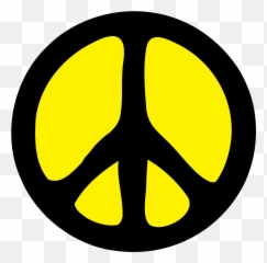Peace Sign Transparent Yellow Png Image - Free Machine Embroidery Design Peace Sign Emoji,Peace Symbol Emoji