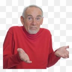 Shrugging Old Man Png Transparent Png - Guess I Ll Meme Emoji,Slender Man Emoji