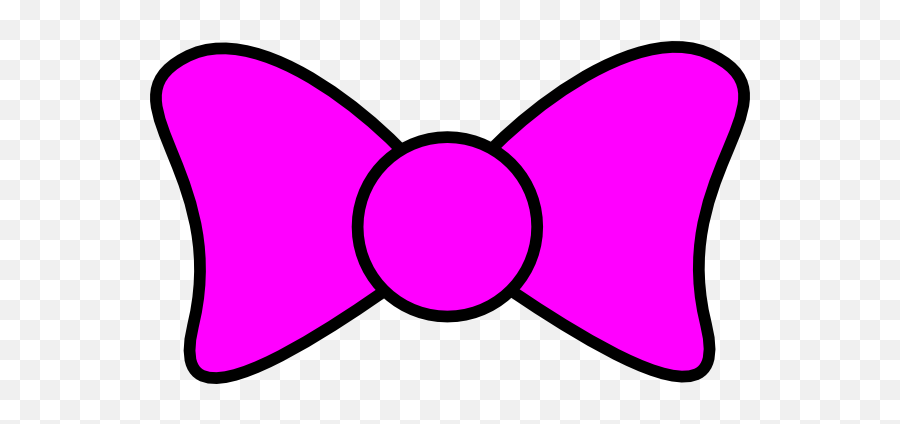 Bowtie Clip Art - Clip Art Library Pink Bow Outline Emoji,Pita Emoji
