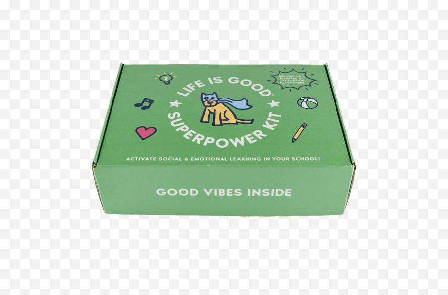 Life Is Good Superpower Kit - Cardboard Packaging Emoji,Emojis With Empty Birthday Boxes And Cartons Inside