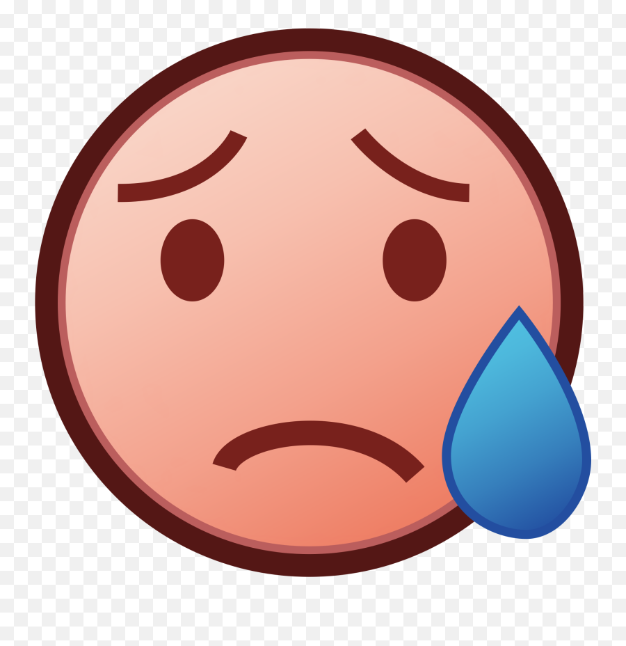Sad But Relieved Face Emoji Clipart Free Download Transparent - Clip Art,Sad Emojis