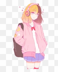 Rikkisgirl Kawaii Cute Anime Anime Girl - Anime Wallpaper Hd Aesthetic Anime Girl Cute Emoji,Discord Lolli Transparent Emojis