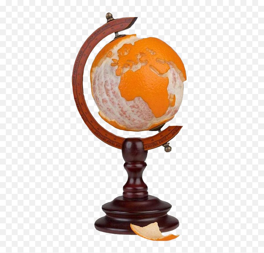 Orange Globe Sticker - Martin Roller Emoji,Globe Emoji Orange Png