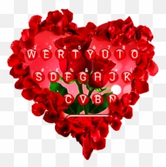Love Red Rose Keyboard Theme - Day Emoji,Red Rose Emoticon