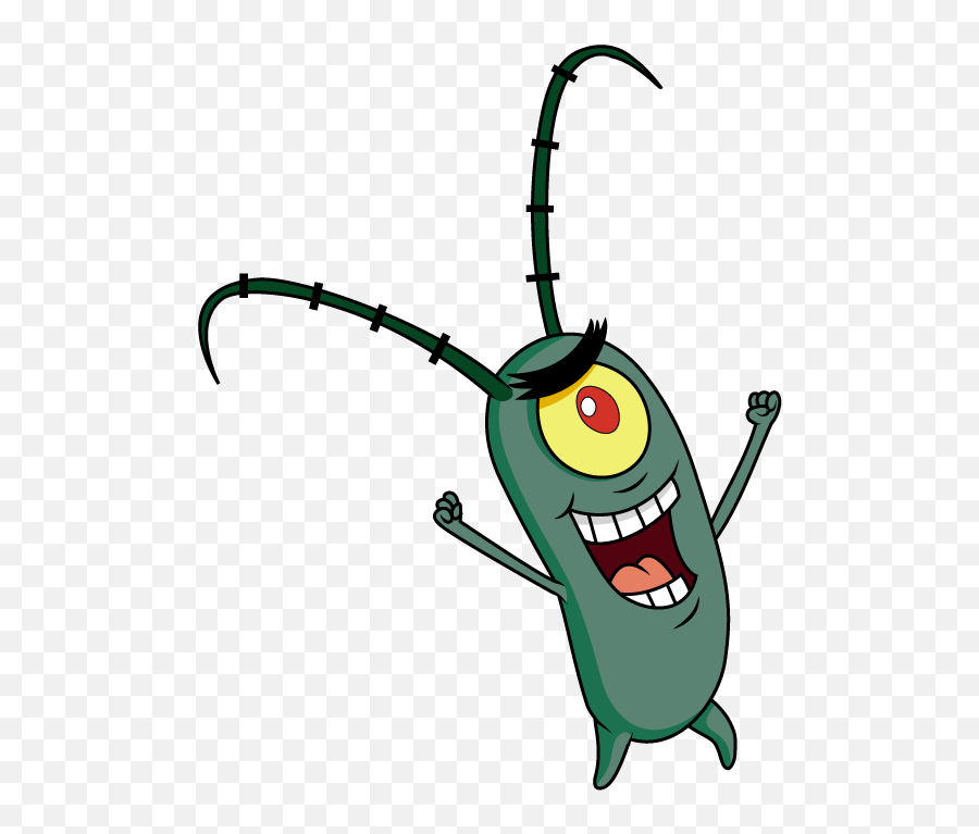 Plankton Cartoon Spongebob Squarepants - Transparent Plankton Spongebob Png Emoji,Spongebob Emoticons Download