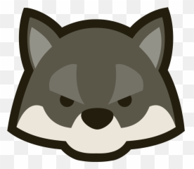 Free Clip Art Library Animated Cliparts - Cute Wolf Head Clipart Emoji,Howling Wolf Emoji