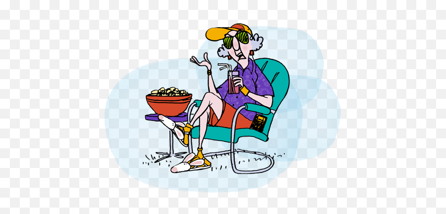 Old Lady Cartoon - Old Lady Cartoon Maxine Emoji,Golf Course Lady Emojis