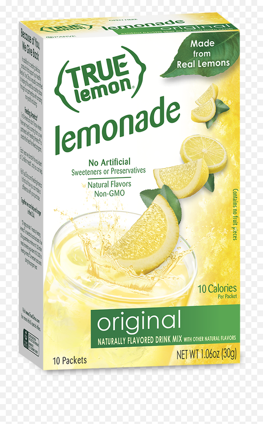 True Lemon Original Lemonade Powdered - True Lemon Emoji,Lemonaid Drink Emoji