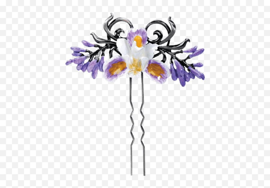 Ytc Summit 7525 Purple Iris Hair Pin C - Moth Orchids Emoji,Yordle Emojis