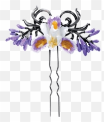 Ytc Summit 7525 Purple Iris Hair Pin C - Moth Orchids Emoji,Yordle Emojis