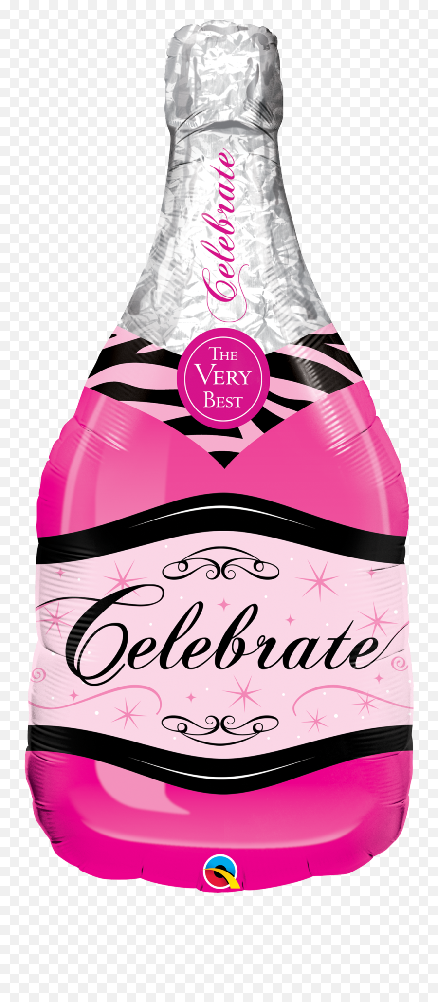 Pink Champagne Bottle U2014 Gifts And Party Emoji,Water Balloon Emoji Png