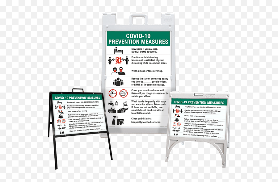 Covid - 19 Construction Signs Construction Site Covid19 Signs Vertical Emoji,Construction Traffic Control Emojis