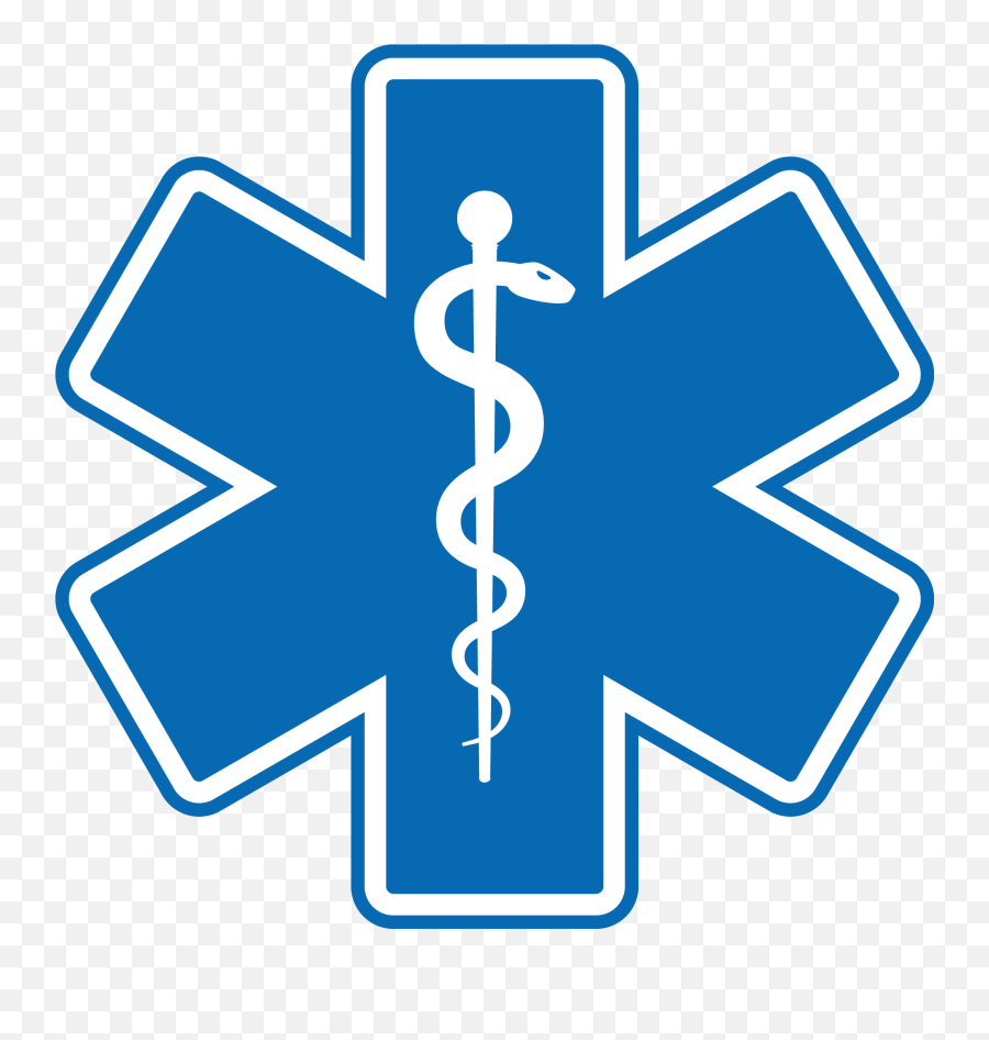 Ems Symbol - Medical Symbol Icon Flat Clipart Full Size Emt Star Of Life Svg Emoji,Medical Emoji