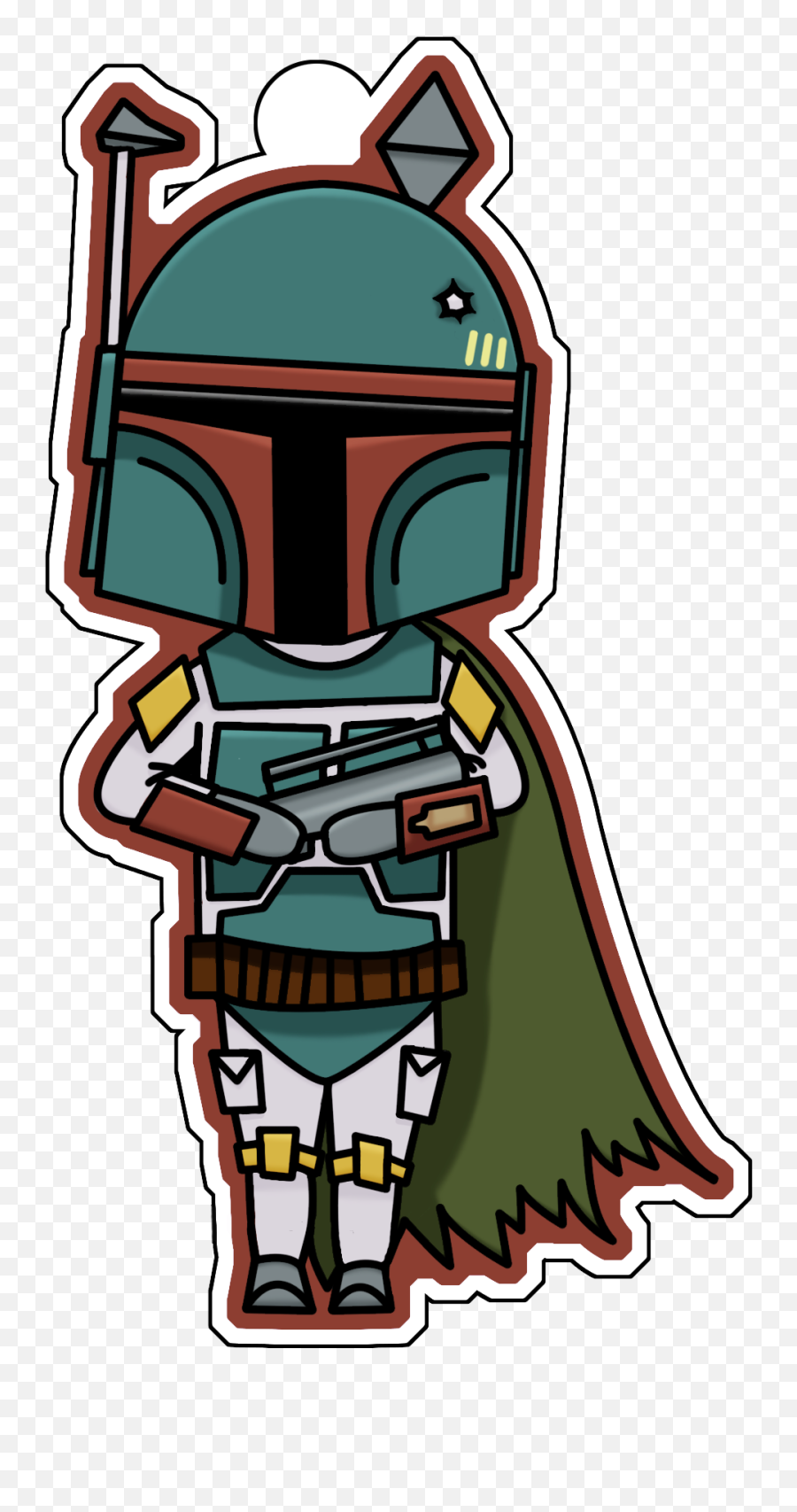 Boba Fett Sold - Chibi Boba Fett Emoji,Boba Fett Emoticon Art