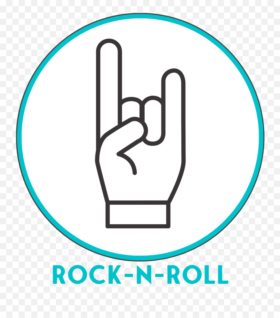 Design Gallery Emoji,Rock N Roll Text Emoticon