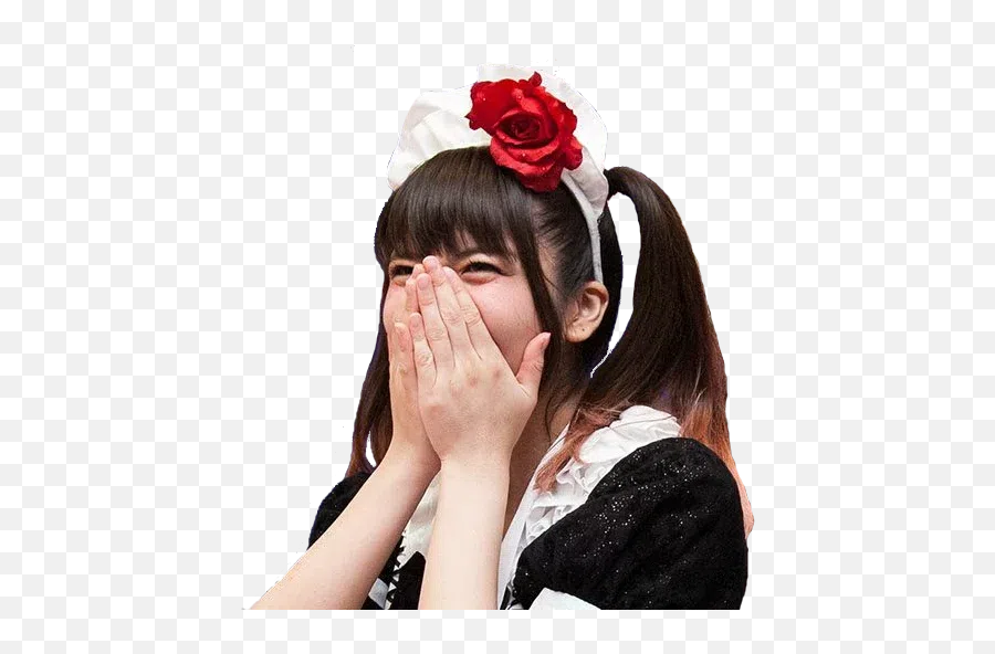 Band - Maid Sticker Pack Stickers Cloud Emoji,Emojis Flower Hair